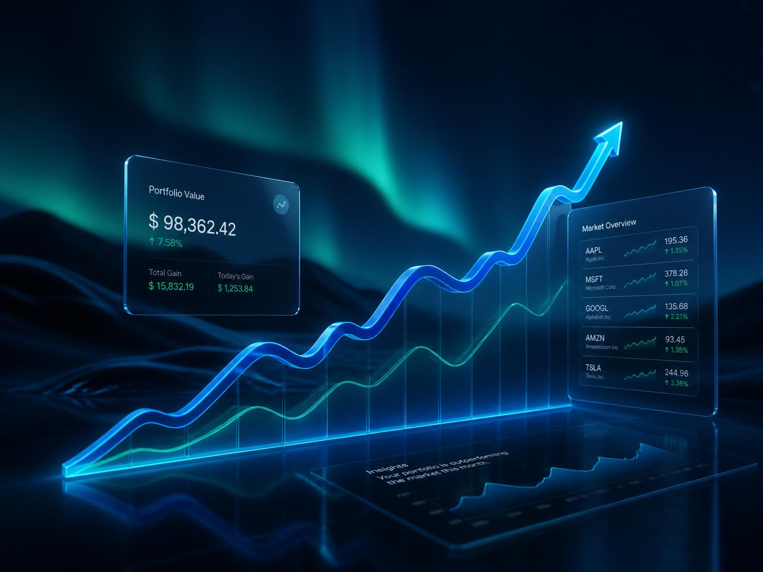 Portfolio dashboard visualization